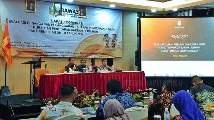 Bawaslu Evaluasi Dapil Pemilu DPRD Kota Bandar Lampung 2024