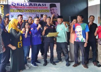 7 Organ Relawan Ganjar di Lampung Deklarasi Sekretariat Bersama